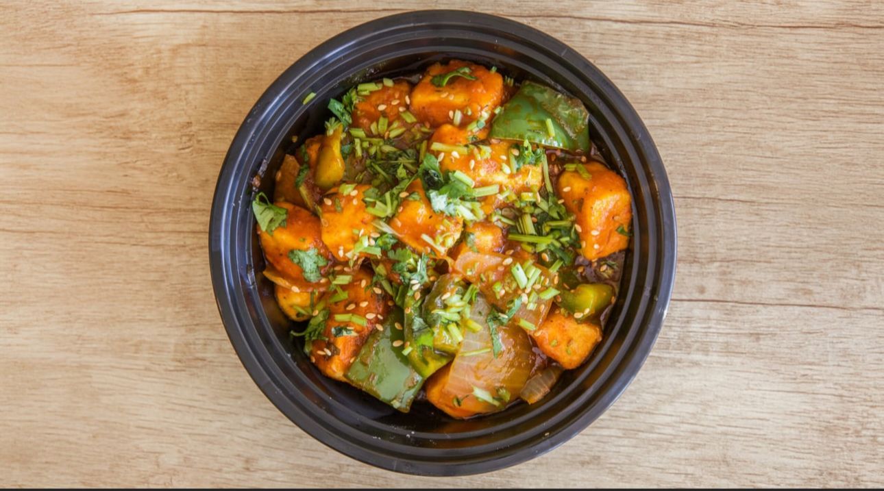 Chili Paneer, Indo-Chinese main course at Dilli-6 Indian restaurant San Ramon